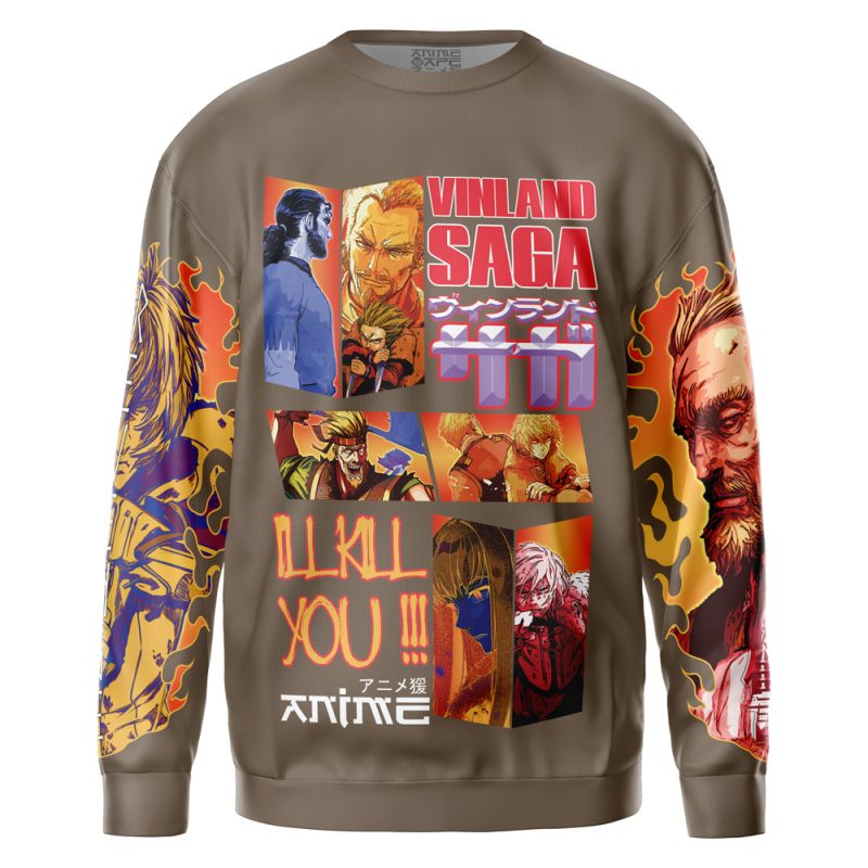 War Arc Vinland Saga Streetwear Sweatshirt - Image 2