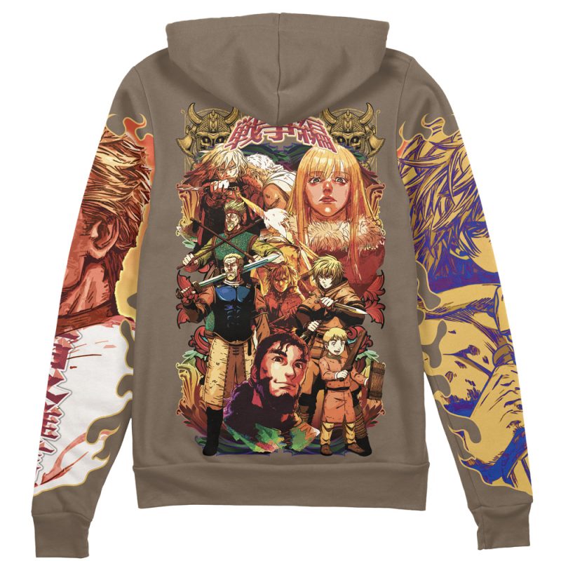 War Arc Vinland Saga Streetwear Zip Hoodie Jacket