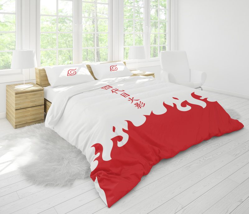 4th Hokage Cloak Shippuden Bedding Set - Image 3