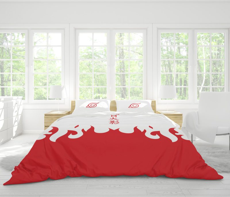 4th Hokage Cloak Shippuden Bedding Set - Image 4