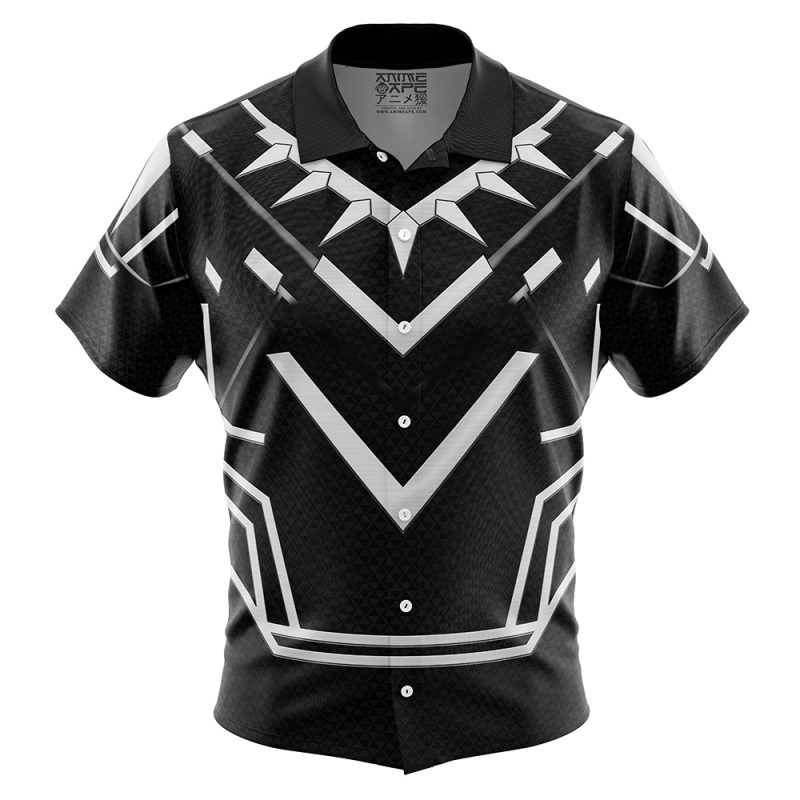 Black Panther Marvel Button Up Hawaiian Shirt