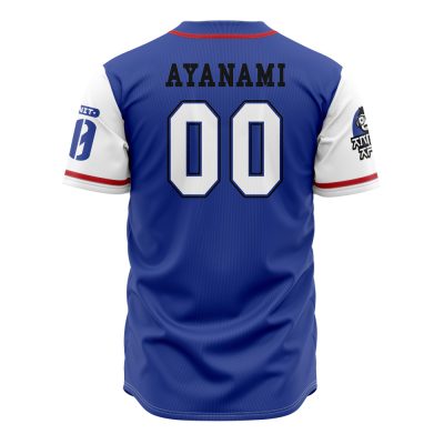 Blue Eva Unit - 00 Evangelion Baseball Jersey