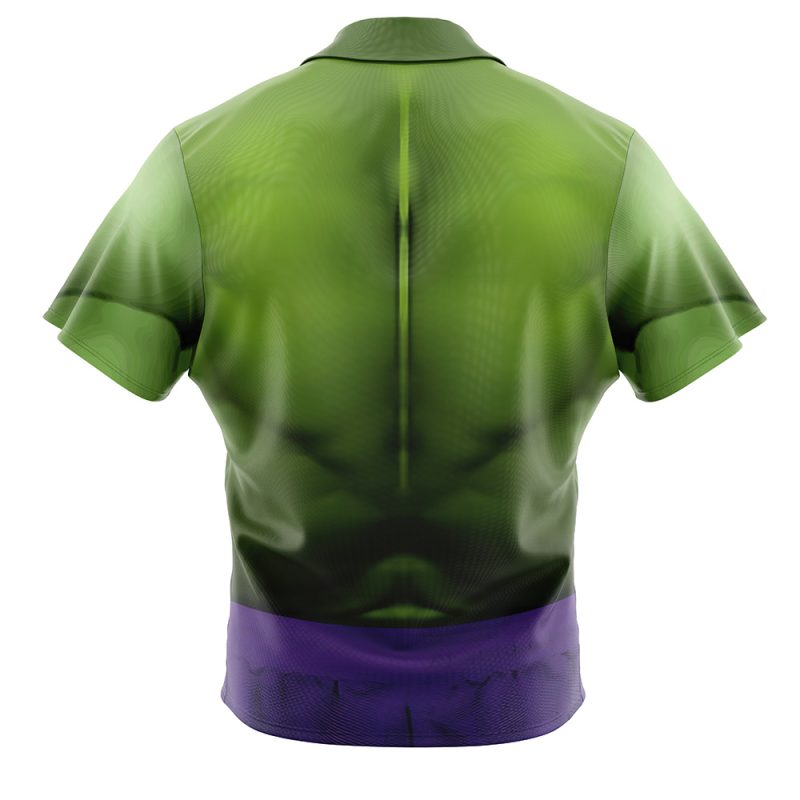 Hulk Marvel Button Up Hawaiian Shirt - Image 2