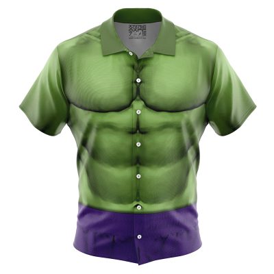 Hulk Marvel Button Up Hawaiian Shirt