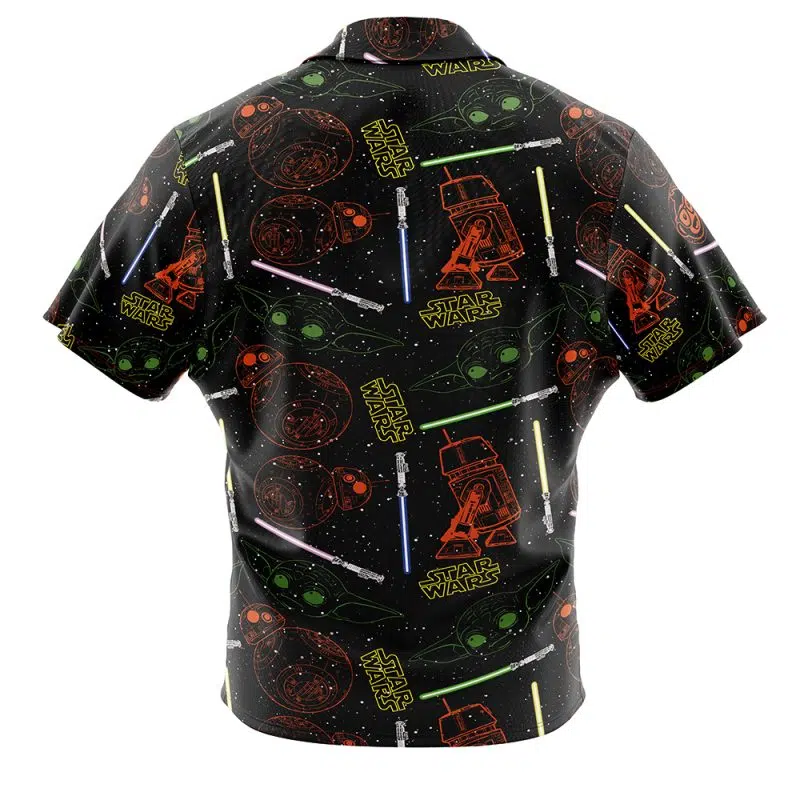 Jedi Star Wars Button Up Hawaiian Shirt - Image 2