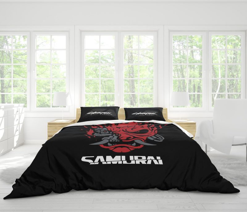 Johnny Silverhand Cyberpunk Bedding Set - Image 4