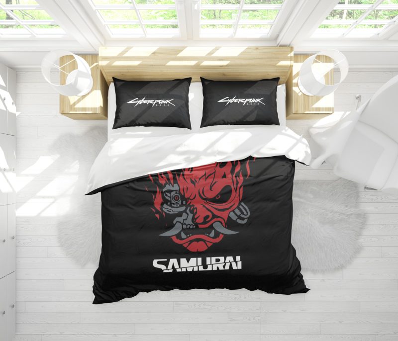 Johnny Silverhand Cyberpunk Bedding Set - Image 2