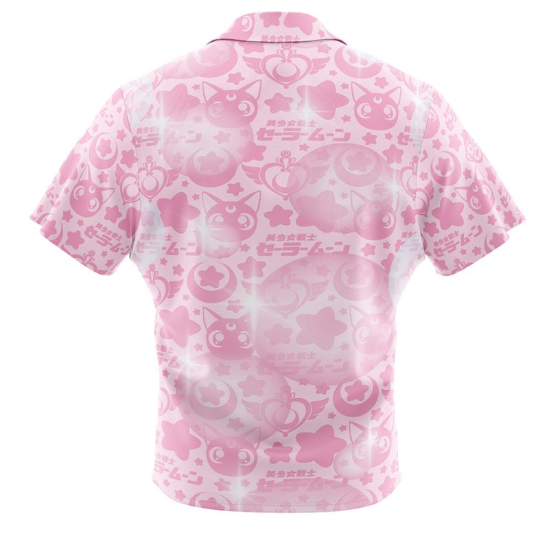 Kawaii Sailor Moon Button Up Hawaiian Shirt - Image 2