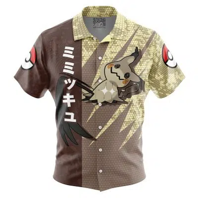 Mimikyu Attack Pokemon Button Up Hawaiian Shirt