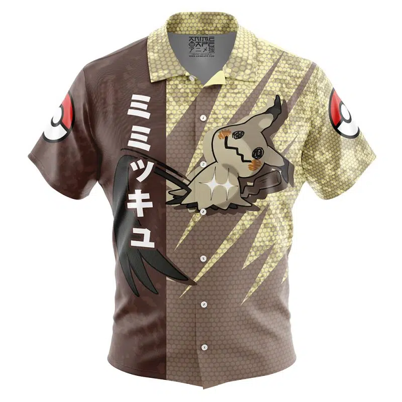 Mimikyu Attack Pokemon Button Up Hawaiian Shirt