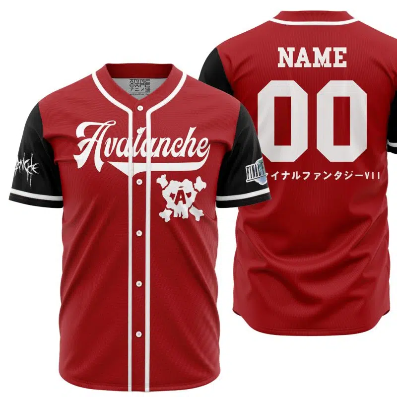 Personalized Avalanche Final Fantasy 7 Baseball Jersey