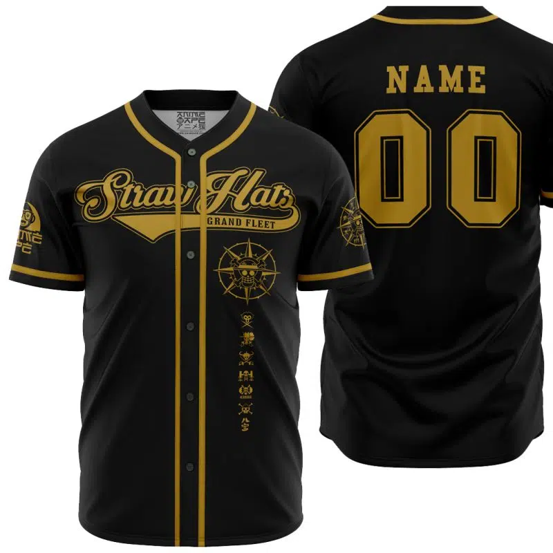Personalized Straw Hat Grand Fleet One Piece Baseball Jersey