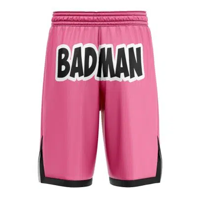 Vegeta Badman Pink Dragon Ball Z Basketball Shorts