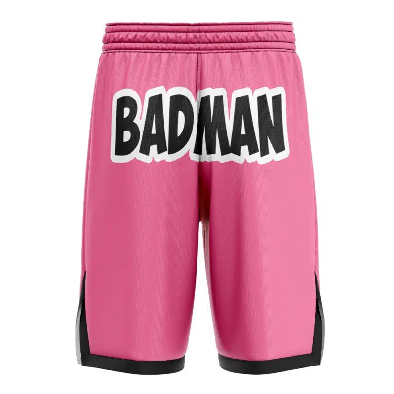 Vegeta Badman Pink Dragon Ball Z Basketball Shorts