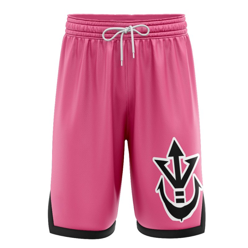 Vegeta Badman Pink Dragon Ball Z Basketball Shorts