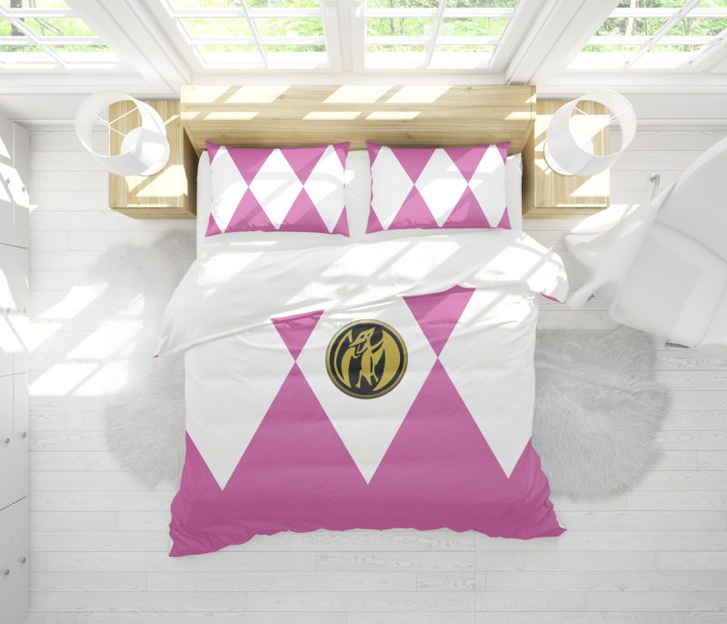 Pink Ranger Mighty Morphin Power Rangers Bedding Set - Image 2