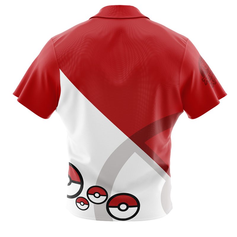 Pokeball Pokemon Button Up Hawaiian Shirt - Image 2