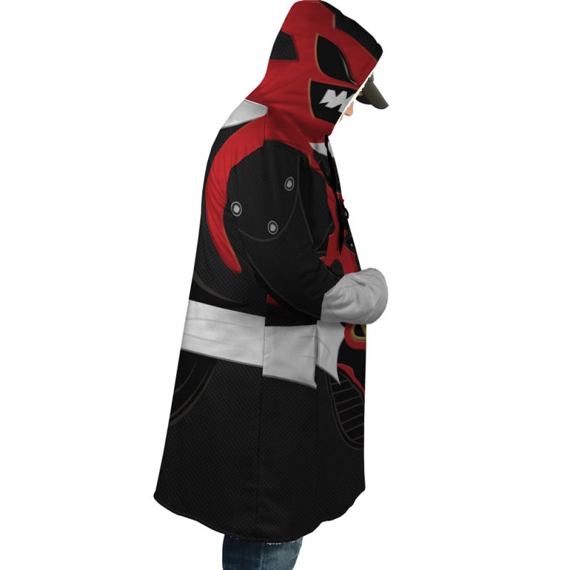 Red Psycho Rangers Dream Cloak Coat - Image 3
