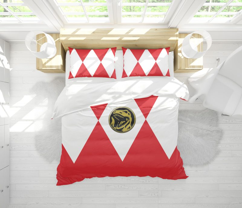 Red Ranger Mighty Morphin Power Rangers Bedding Set - Image 2