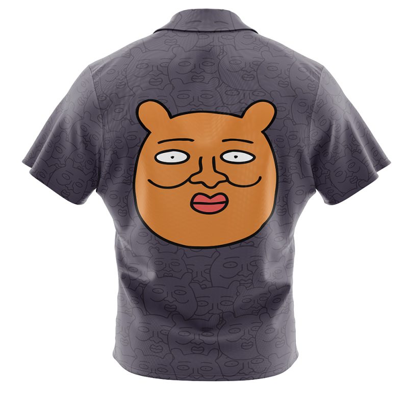 Reigen Arataka Bear Mob Psycho100 Button Up Hawaiian Shirt - Image 2