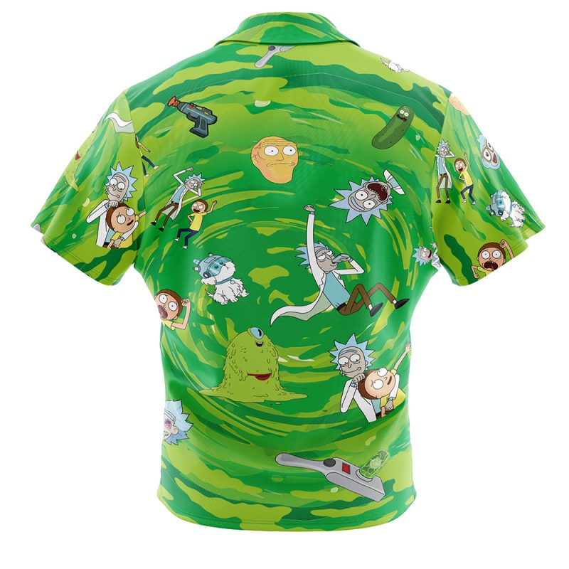 Rick and Morty Button Up Hawaiian Shirt - Image 2