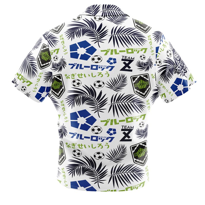 Seishiro Nagi Blue Lock Button Up Hawaiian Shirt - Image 2