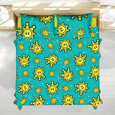 Shine Pattern Super Mario Bedding Set