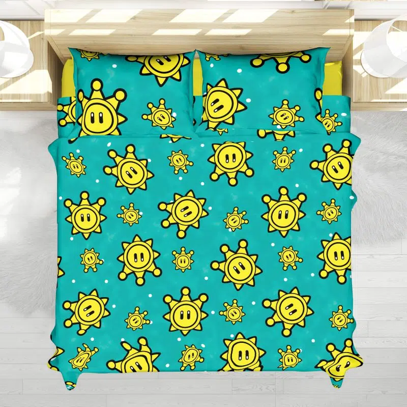 Shine Pattern Super Mario Bedding Set