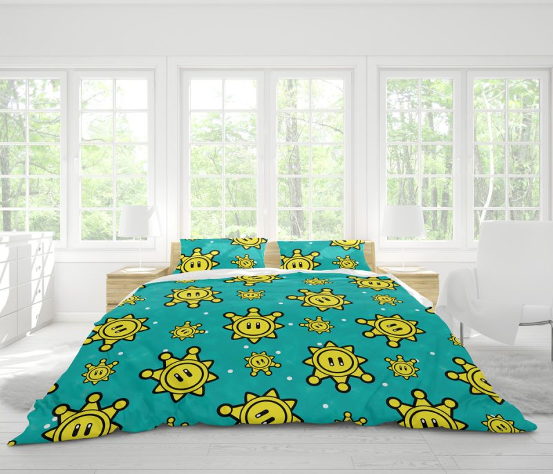 Shine Pattern Super Mario Bedding Set - Image 4