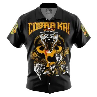 Sweep the Leg Cobra Kai Karate Kid Button Up Hawaiian Shirt
