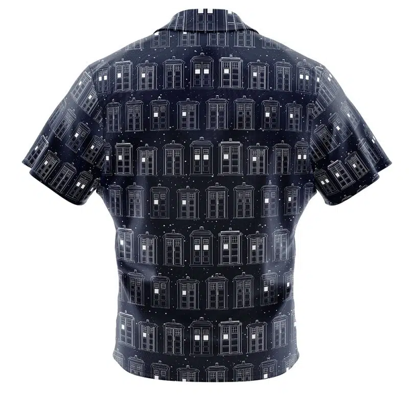 Tardis Doctor Who Button Up Hawaiian Shirt - Image 2