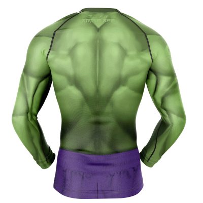 The Hulk Marvel Comics Long Sleeve Rash Guard Compression
