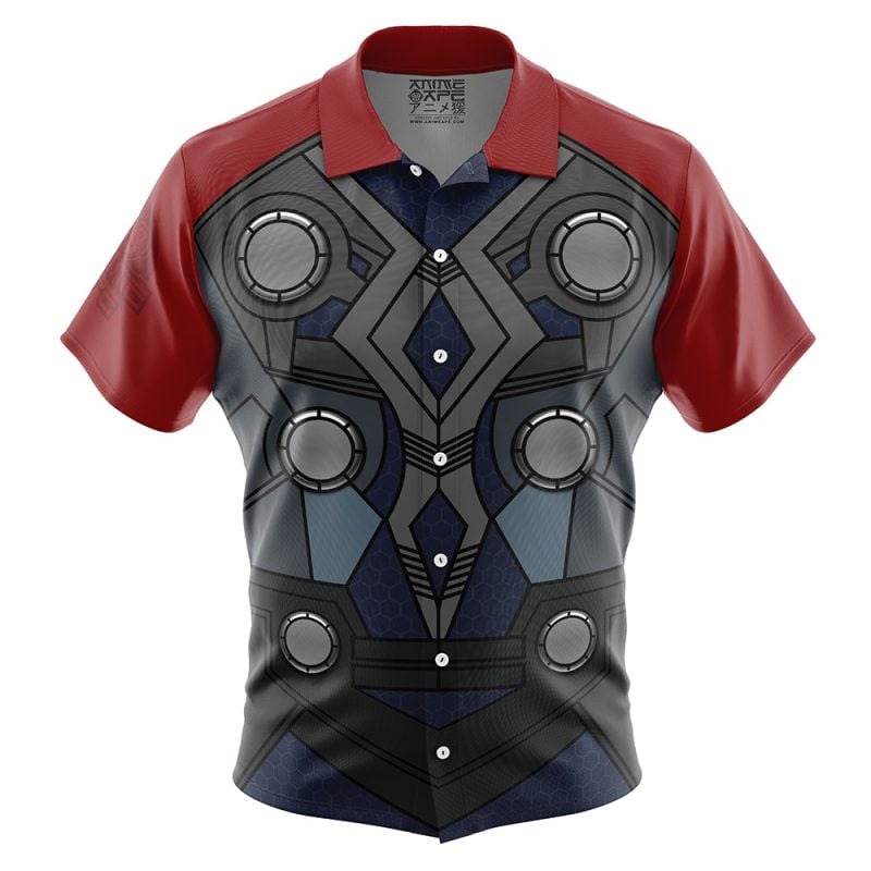 Thor Marvel Button Up Hawaiian Shirt