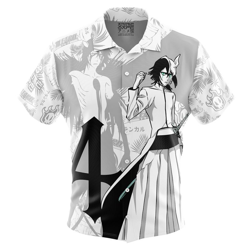 Ulquiorra Cuatro Espada Bleach Button Up Hawaiian Shirt