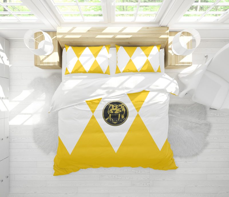 Yellow Ranger Mighty Morphin Power Rangers Bedding Set - Image 2