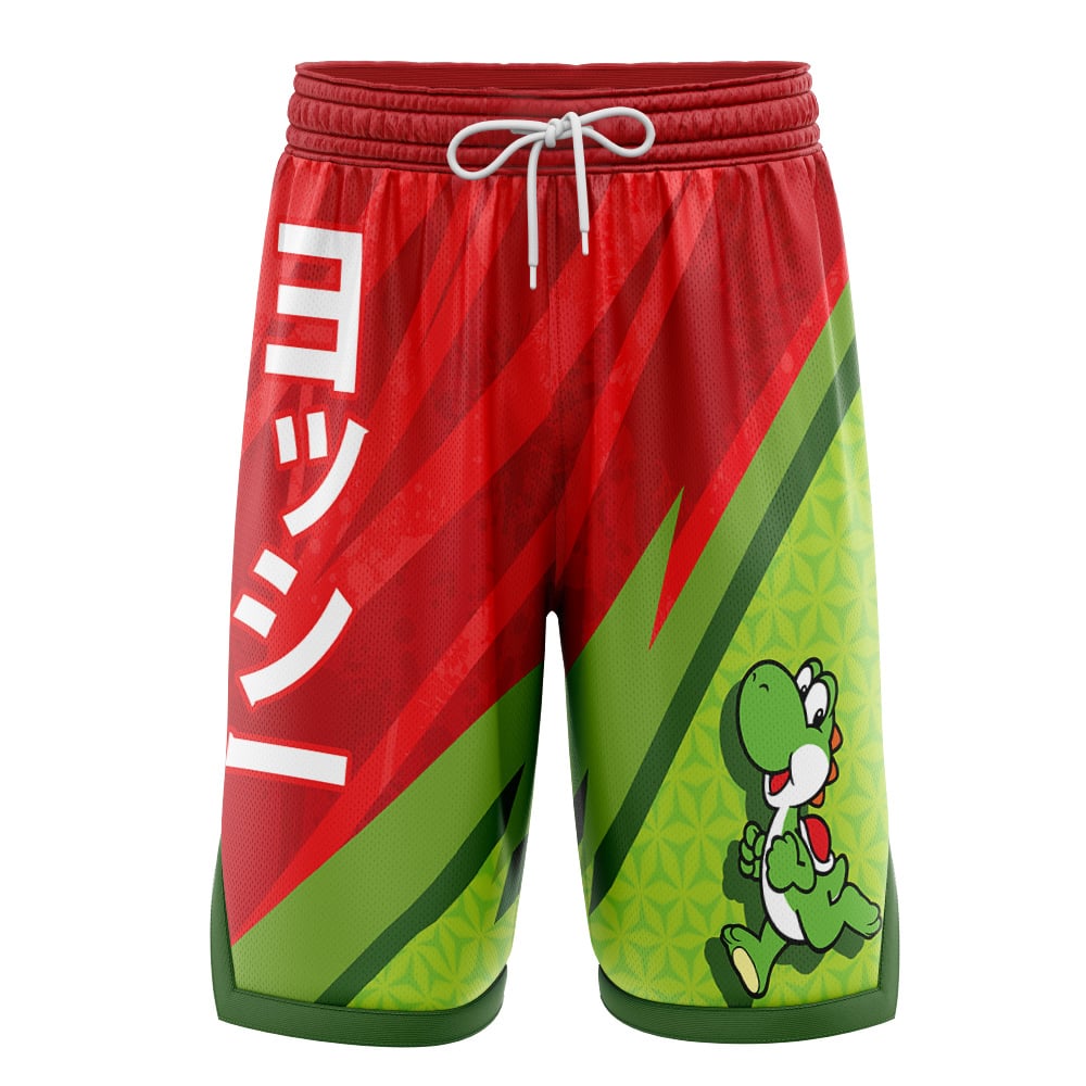 Yoshi Super Mario Bros Basketball Shorts | Anime Ape