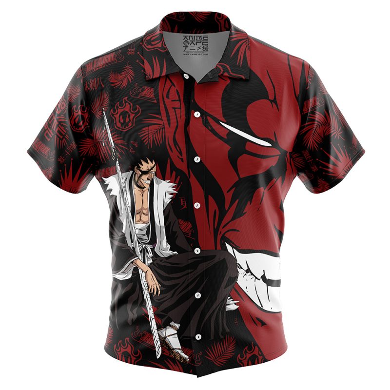 Zaraki Kenpachi Bleach Button Up Hawaiian Shirt