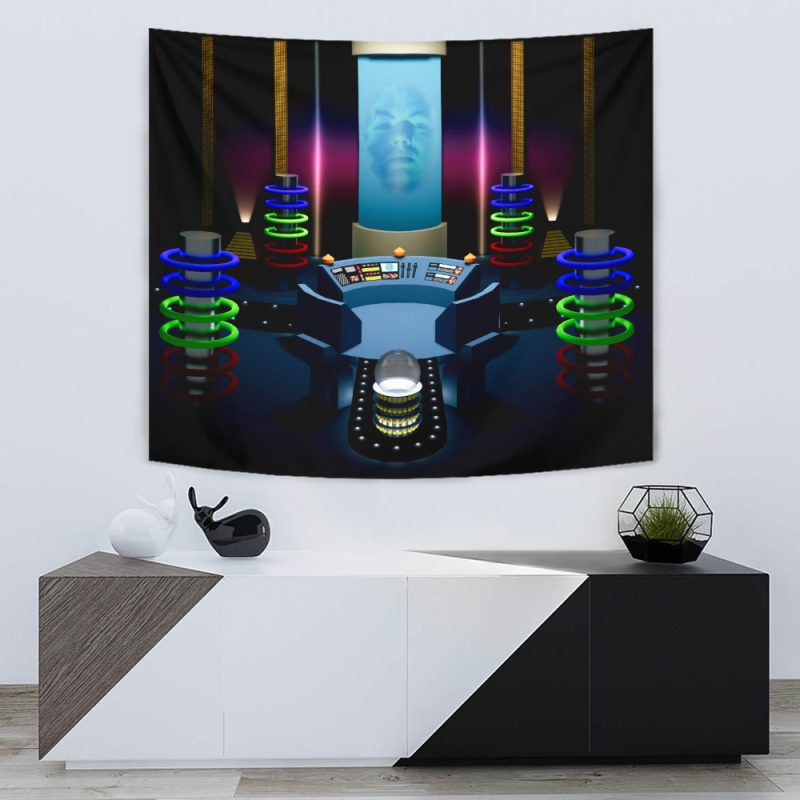 Zordon Command Center Power Ranger Tapestry