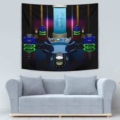 Zordon Command Center Power Ranger Tapestry