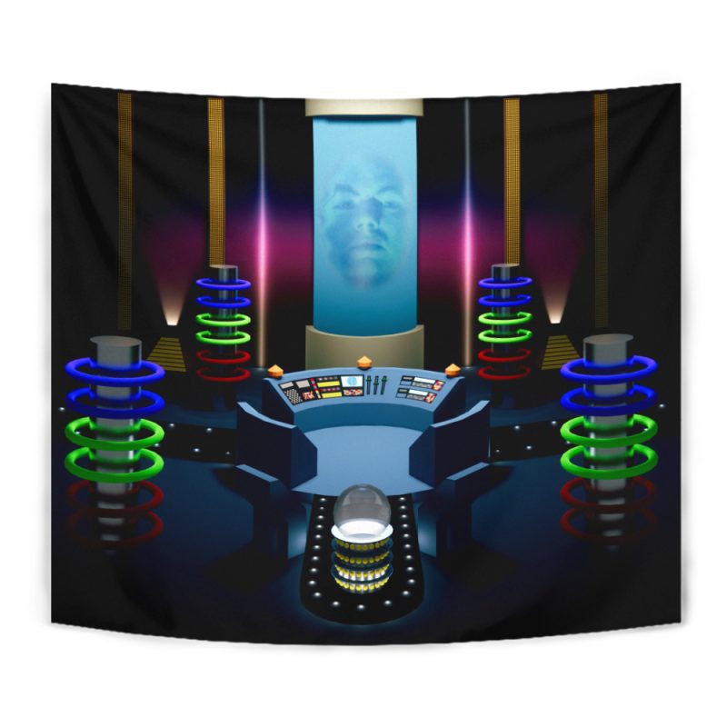 Zordon Command Center Power Ranger Tapestry