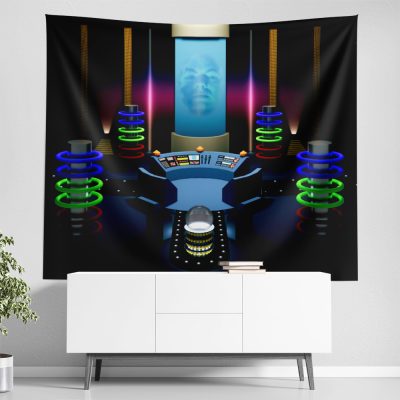 Zordon Command Center Power Ranger Tapestry