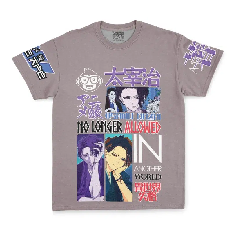 Osamu Dazai No Longer Allowed in Another World Streetwear T-Shirt - Image 3