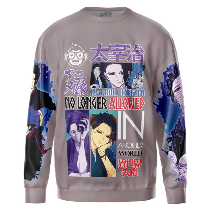 Osamu Dazai No Longer Allowed in Another World Streetwear Sweatshirt - Image 2