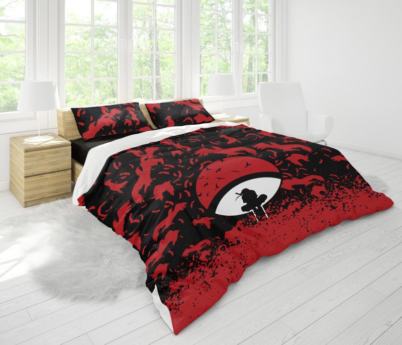 Itachi Uchiha Crows Shippuden Bedding Set - Image 3