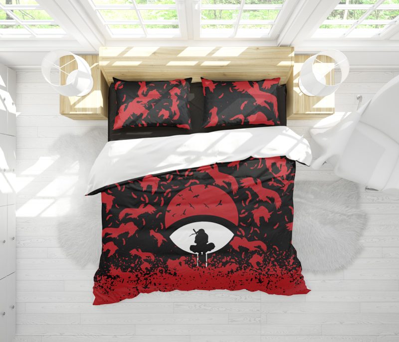 Itachi Uchiha Crows Shippuden Bedding Set - Image 2