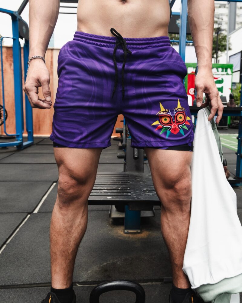 Majoras Mask Legend of Zelda 2-in-1 Performance Shorts