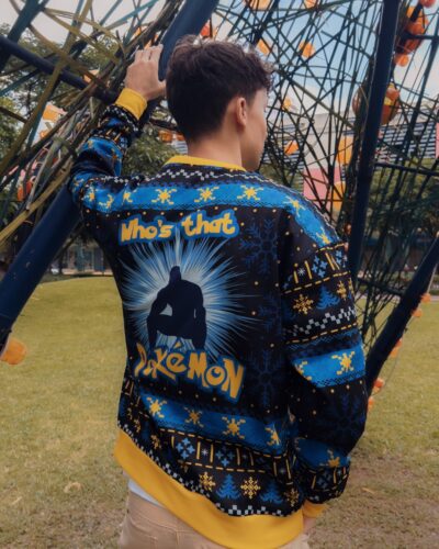 Barry Wood Who's that Pokemon Ugly Christmas Sweater
