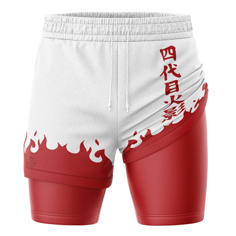 4th Hokage Shippuden 2-in-1 Performance Shorts - Image 2