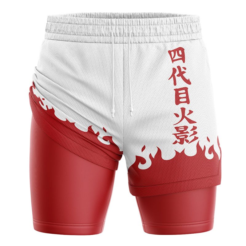 4th Hokage Shippuden 2-in-1 Performance Shorts - Image 3