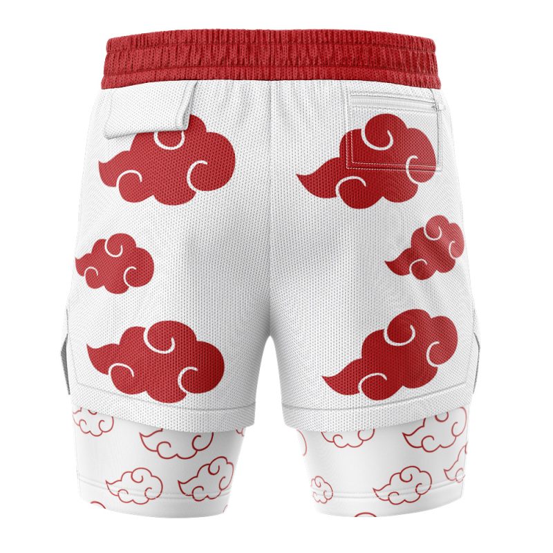 Akatsuki White 2-in-1 Performance Shorts - Image 4